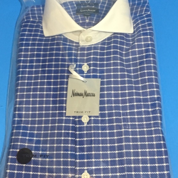 SOLD!!! Neiman Marcus Trim Fit Dress Shirt NWT - Picture 3 of 7